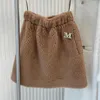 Saias inverno teddy bear saia mulheres de alta qualidade camelo lã mistura moda quente alpaca grosso feminino outono 231102