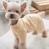 Vêtements pour chiens Vêtements d'hiver Pyjamas Combinaison Chiot Costume Rompers Yorkshire Poméranie Caniche maltais Bichon Schnauzer Manteau de vêtements pour animaux de compagnie