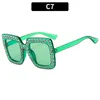 Sunglasses Multicolor Box Diamond Disco European And American Fashion Retro Glasses