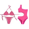 Designer Women Swimwear Sexy Hollow Swimsuit Letter Print Bathing Suit Two Piece Bikini Set