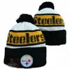 Pittsburgh Beanie Beanies SOX LA NY North American Baseball Team Side Patch Winter Wool Sport Knit Hat Pom Skull Caps A16