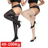 Vrouwen Sokken 1/2Pairs Plus Size Hoge Elastische Kousen Voor Sexy Kant Dij Anti-slip Panty top Over Knie Visnet Sok