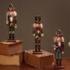Objets Décoratifs Figurines En Bois Casse-Noisette Soldat Ornements 30CM Marionnette Bureau Artisanat Enfants Cadeaux De Noël HomeDecorations 230403