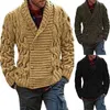 Suéteres masculinos 2023 homens com decote em V suéter acolchoado acolchoado