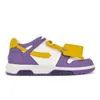 Baskets de luxe en plein air pour femmes OOO Low Tops Chaussures de créateur en cuir de veau Noir Citron Jaune Gris Blanc Sable Violet Jaune Orange Menthe Celadon Baskets pour hommes