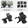 Car Holder New carbon fiber car mobile phone bracket dashboard navigation telescopic suction cup mobile phone rack car air outlet bracket Q231104