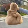 Totes Duffy Korean Version of Imitation Rex Rabbit Fur Hbag Bag Cute Plush Vest for Women Versatile