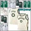 Camisas de basquete 0 33 7 Bostons Celtices Jayson Tatum Larry Bird Jaylen Brown mens Jrue 4 férias 2023-24