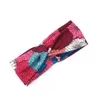 Bohemian Wide Cotton Stretch Stirnbänder Frauen Headwrap Turban Kopfbedeckung Bandage Haarbänder Bandana Breite Stirnbänder Haarschmuck