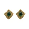 Stud Earrings Medieval Vintage Antique Handmade Colored Glaze Geometry More Colors Accessories