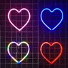 Night Lights Hello Heart Love Neon Light Sign LED Modeling Night Lamp Wall Store Room Decoration edding Window Shop USB Battery Powered P230331