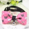 Colliers de chien 2023 cravate avec cloches mignon papillon cravates chat animaux de compagnie Polyester fournisseur accessoires collier réglable