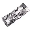 Bohemian Wide Cotton Stretch Stirnbänder Frauen Headwrap Turban Kopfbedeckung Bandage Haarbänder Bandana Breite Stirnbänder Haarschmuck