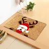 Tapis de signe de bienvenue de Noël, tapis de porche intérieur, décor de père noël, tapis de porte d'entrée de maison, nain Gnome