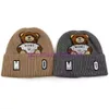 Diseñadores de lujo Beanie Hat Skull CapWinter Unisex Letras de cachemira Casual Bonnet al aire libre Sombreros de punto Cálido Multicolor Moda Oso GorrosDesigner Banie