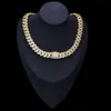 12mm Sier Hip Hop Vvs Diamond Moissanite Baguette Cuban Link Chain