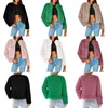 Women's Fur Women 2023 Fashion Winter Cropped Coat Long Sleeve Faux Furs Fleece Outwear Dropship