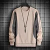 Men's Sweaters Latest Autumn Fashion Street Pullovers Outdoor Casual Patchwork Sweatshirts High Quality Brand Clothing