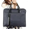 Briefcases Fashion Business Bag A4 Document Organizer Work Waterproof Office PortableLaptop Case