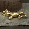 Keychains 1PC Tiger Jewelry Chinese Culture Zodiac 2023 Year Brass Of The Tig 45 15.7mm