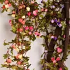 Decoratieve Bloemen 42 Hoofd Kunstbloem Wijnstok DIY Zijde Verjaardag El Decoratie Simulatie Garland Muur Opknoping Fake Rose Thuis Bruiloft