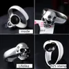 Cluster Rings Zabra Real 925 Sterling Silver Punk Skull Ring Men Vintage For Women Lovers Fashion Cool Jewelry Anillos de Plata