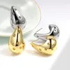 Ohrstecker Vintage handgefertigte klobige Kuppel für Frauen vergoldet dick Statement Hochzeit Schmuck Geschenk E1236