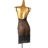 Stage Wear Est Art Test Latin Dance Dress Adult Rumba Chacha Leistungswettbewerb