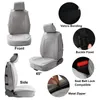 Чехлы на автомобильные сиденья X Autohaux, 1 комплект, передние универсальные протекторы, водонепроницаемые, серые