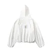 Designer Mens Hoodies Sweatshirts White Dove Mönster Skriv ut länge ärm Hoodie Hip Hop Hooded Clothing S-XL97EQ