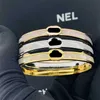 Bracciale di design Gioielli di design Bracciale in oro Bracciale di lusso Moda in acciaio inossidabile Clines Cuff Lock Bracciale da regalo per donna e uomo 015sv9
