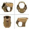 Dog Collars Leashes Tactical Molle Harnes for Large Vest with Side Bags Pouches Working Training230403