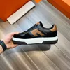 Man casual schoenen echt leer lage sneakers Diepe sneaker buiten wandelen flats straatstijl veterschoenen met doos 38-46EU