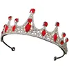 Bandanas Tiara Crystal Headpiece Crown Headband Accessories Rhinestone Little Girls Zinc Alloy Hairband