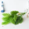 Decorative Flowers 83cm Artificial Palm Tree Branch 18Heads Fake Green Tropical Bonsai For Home Office Decor 25cm Huge Leaves Wall