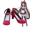 Catsuit Costumes Game Nekopara Chocolat Cosplay Blue Custom Made Shoes