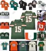 Maillot de football des Hurricanes de Miami College Ladson Jr. Walden II Garcia Reed Perry King Knighton Kinchens Wayne Irvin Dorsett Kelly Thomas Rousseau7937607