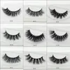 Make -upgereedschap 3D ECHTE Mink False wimper Strip Mink Lashes Dikke nep False wimpers Make -up schoonheid Handgemaakt 100% Glitter Packing D101 230403