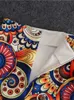 Spódnice europejska letnia ołówkowa spódnica kobiet w wysokim odcinku kolorowy okrągły wzór spódnica midi suwak 230403