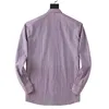 Heren Dress Casual Shirts Luxe Slank Zijden T-shirt Lange mouw Casual zakelijke kleding plaid merk 5 kleuren M-3XL