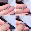 Ringe Natürlicher Tansanit-Ring S925 Sterling Sierbirthstone In Decemberreal Woman Blue Gem Jewelry Drop Delivery Dhgarden Dhjbh