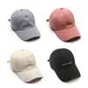 Gorras de bola Gorra de béisbol para hombres y mujeres Letras de bordado de algodón Desafío Sol de verano Unisex Visera sólida Trucker Snapback Hat