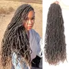 New Faux Locs Braids Hair Colorful Curly Goddess Faux Locs Hair T1B 27 36 Inches Soft Locs Crochet Hair