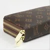 Wysokiej jakości podwójne portfele zamek błyskawiczne skórzane portfele dla brązowych kwiatów torebki torebki luksusowe torebki krzyżowe portfele na body