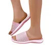 Slippers Fashion Platform Rhinestone Sandals Ladies Color Solid Shoes Breathable Women Slipper Socks With Grippers Size 9-11