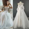 Robe de mariée princesse florale romantique, sur mesure, en dentelle, avec des Appliques, épaules dénudées, Robes de mariée Plus 328 328