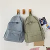 Zaino giapponese Harajuku semplice e versatile borsa da studente in tinta unita donna coreana Mori ragazza letteraria