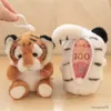 Porte-clés Longes Mignon Animal Porte-Monnaie En Peluche Jouet Pendentif Enfants Sac Décoration Porte-clés Petit Tigre Porte-clés Suspendu Pendentif R231103