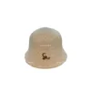 Szerokie grzbiet czapki wiadra hats designer jesień/zima nowe jagnięce włosy list rybakowy kapelusz minimalistyczny wysokiej jakości czapka kubełka