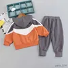 Kleidung Sets Frühling Herbst Junge Kostüm Outfit Baby Kind Patchwork Trainingsanzug Säuglings Kleidung Sets Kinder Top Hosen 2 Stücke